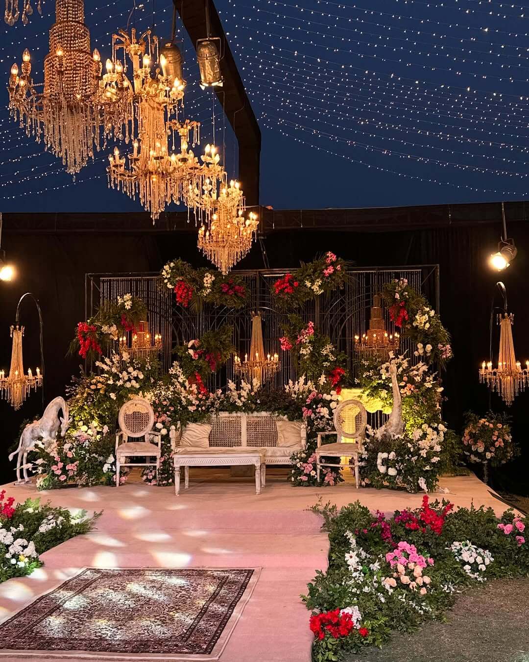Floral mandap